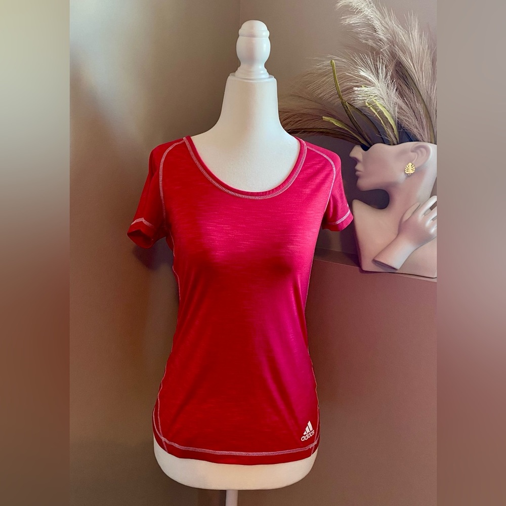 Women’s Small Pink ADIDAS Workout Fitness Shirt